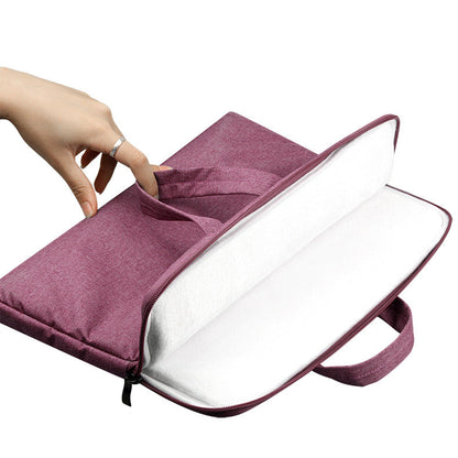 Compatible with Apple laptop bag, black padded laptop case with shoulder strap