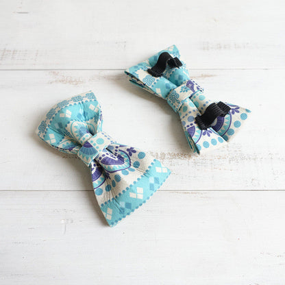 Pet bow tie collar in a stylish design, shown close up