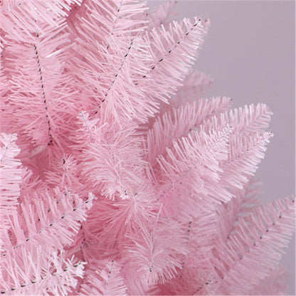 Pink pointed gradient Christmas tree decoration with a festive tapered design