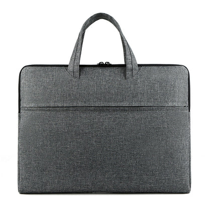 Business computer bag for men and women, simple portable design with handles and shoulder strap