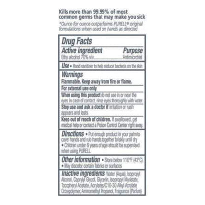 Purell Advanced Hand Sanitizer 70% Ethyl Alcohol Gel, Bottle, 2 ounces 9605-24