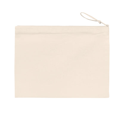 Eco-friendly pouch featuring original artwork 'Tranquil Mountain View 1' by Barbara Cleary, designed by Printify.