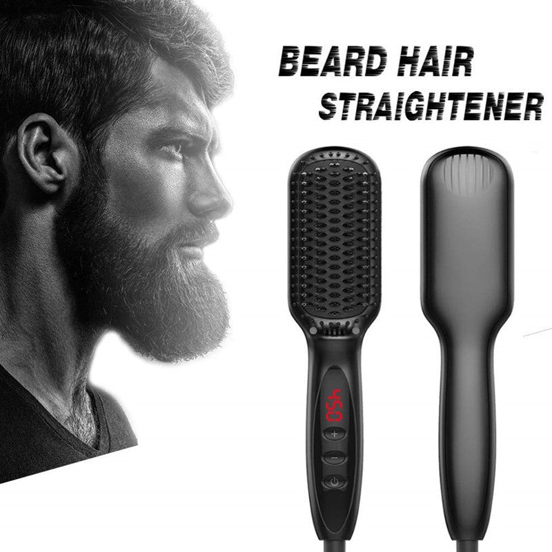 Ceramic straight hair comb with ergonomic shape, designed for smooth, easy styling