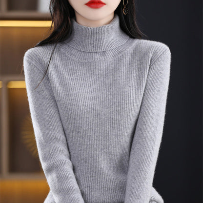 Women's fall-winter turtleneck sweater by My Store in a cozy knit design
