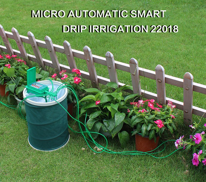 Automatic micro drip irrigation watering kit with smart controller and sprinkler for garden plants