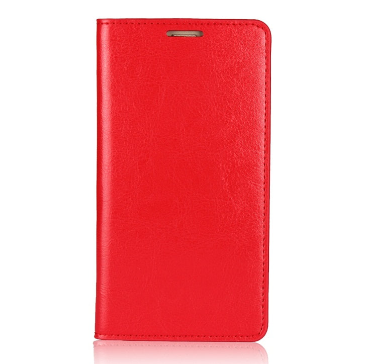 Black leather flip case cover for Apple iPhone X and iPhone 7 Plus-compatible mobile phones