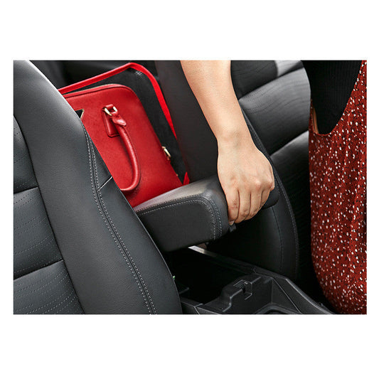Car net pocket handbag holder for car seat storage in black mesh fabric