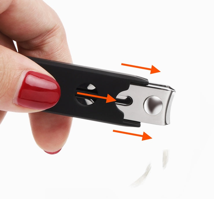 Nail clipper by My Store, compact stainless steel grooming tool with curved cutting edges