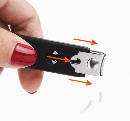 Nail clipper by My Store, compact stainless steel grooming tool with curved cutting edges