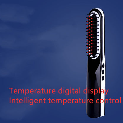 Quick beard straightener with heated comb for smoothing and styling facial hair