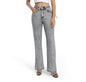 Guaile Womens High-Waist Stretch Denim Grey
