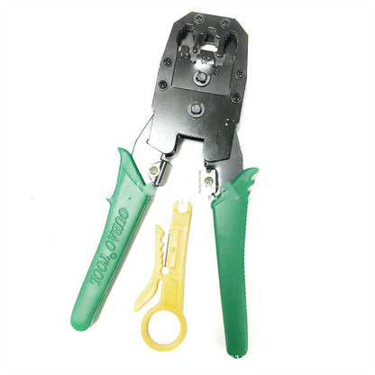Network tool stripping pliers, wire stripping and crimping tool close-up