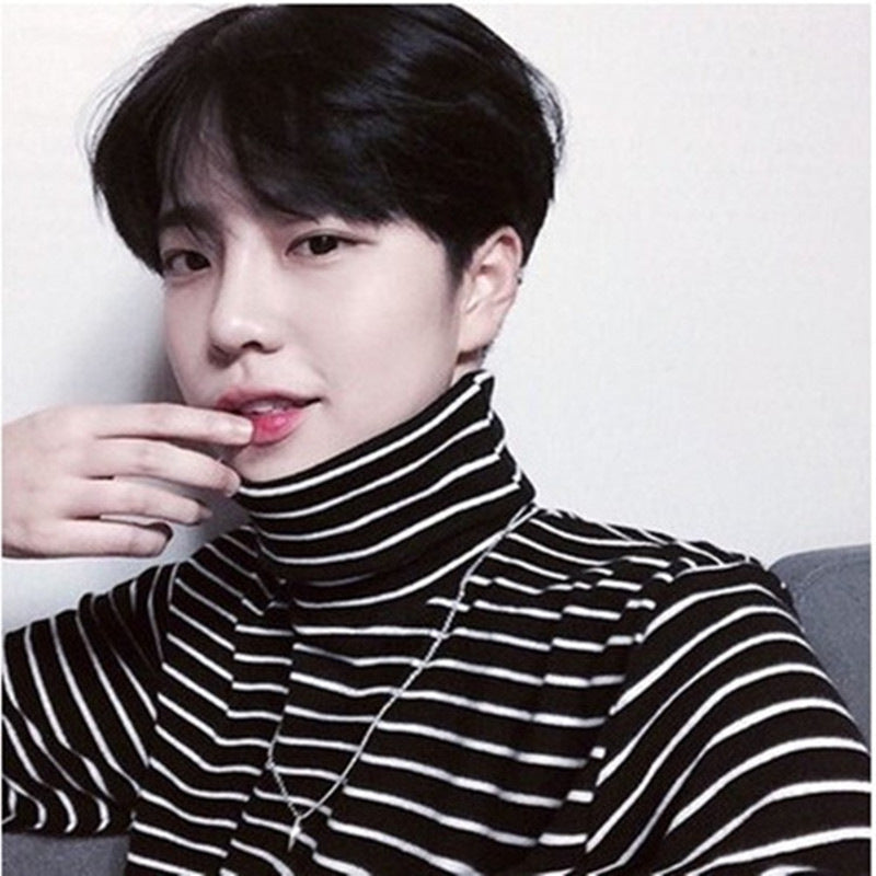 Autumn winter turtleneck bottoming shirt by My Store in a simple long-sleeve design