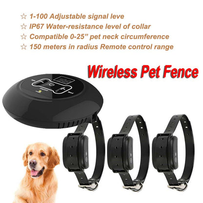 Wireless pet fence electric waterproof intelligent training collar by My Store