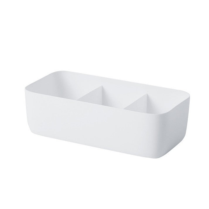 Plastic socks, bra and underwear storage organizer box with desktop drawer for closet or bathroom use