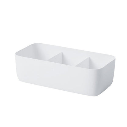 Plastic socks, bra and underwear storage organizer box with desktop drawer for closet or bathroom use