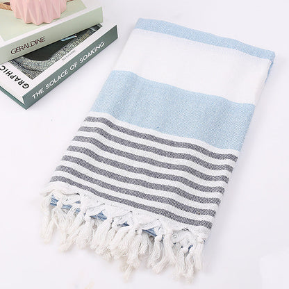 Cotton striped beach towel, 100x180cm, by My Store