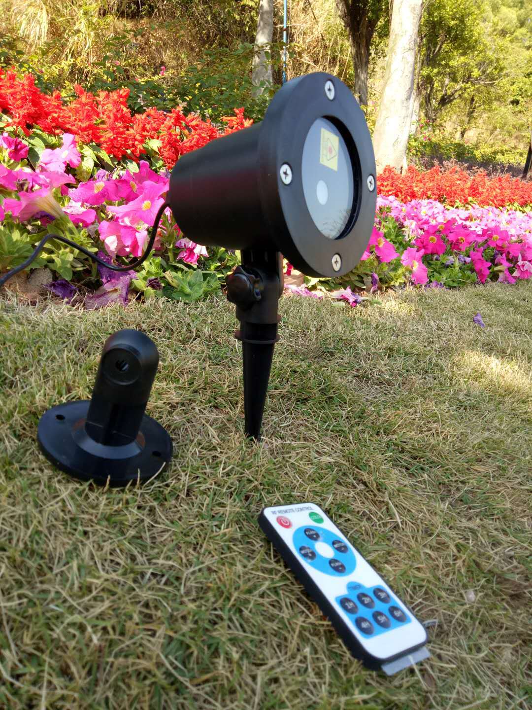 Outdoor lawn light by My Store on a grassy lawn