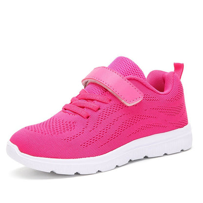 Breathable lightweight flying shoes, casual children's sports shoes in a sleek design