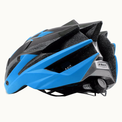 Outdoor riding bicycle helmet, lightweight protective helmet with adjustable fit and ventilation vents