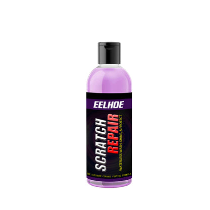 Car scratch repair agent liquid fluid in a bottle for automotive paint touch-ups