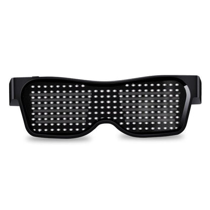 Multicolor dynamic flashing LED party glasses with illuminated frames and colorful lights