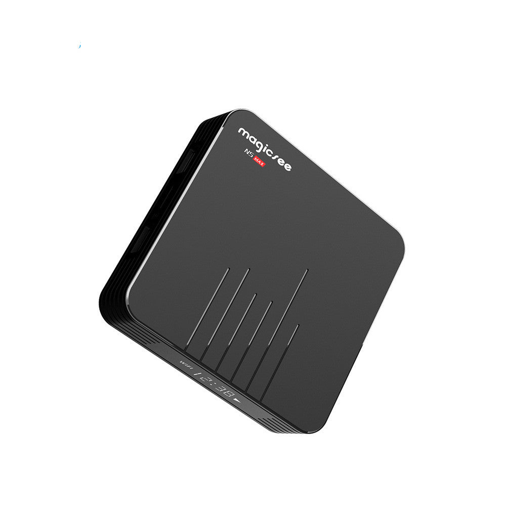 N5 MAX+ STB S905X3 Android network player by My Store on a plain background