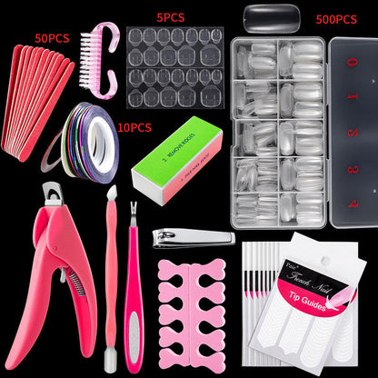500 French nails in assorted styles close-up product image