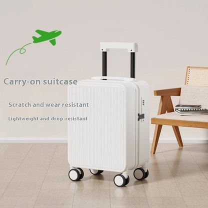 Men's and women's trolley case zipper suitcase in a durable wheeled design