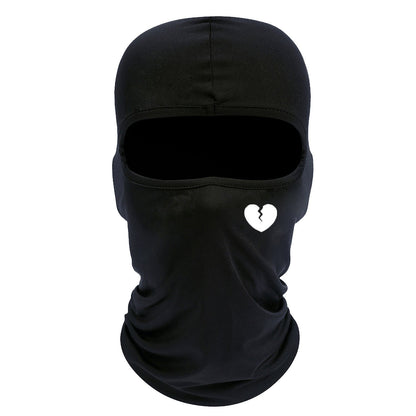 Outdoor printed balaclava breathable sun protection single-hole pullover face covering