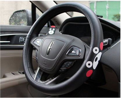 Korean cute female steering wheel cover in a playful design