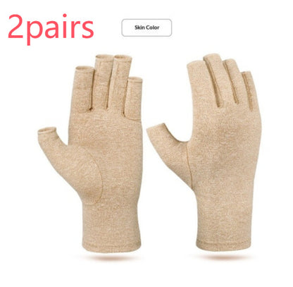 Fingerless pressure-resistant fitness gloves with padded palms for workout protection