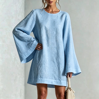Stylish casual round-neck elegant women's dress by My Store