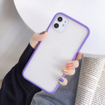 Frosted silicone phone case in a sleek, protective designensor