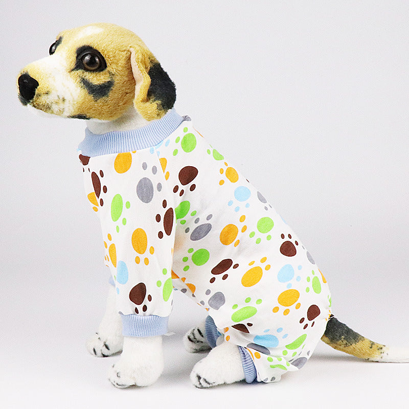 Cotton four-legged knit dog clothes in a soft, cozy design by My Store