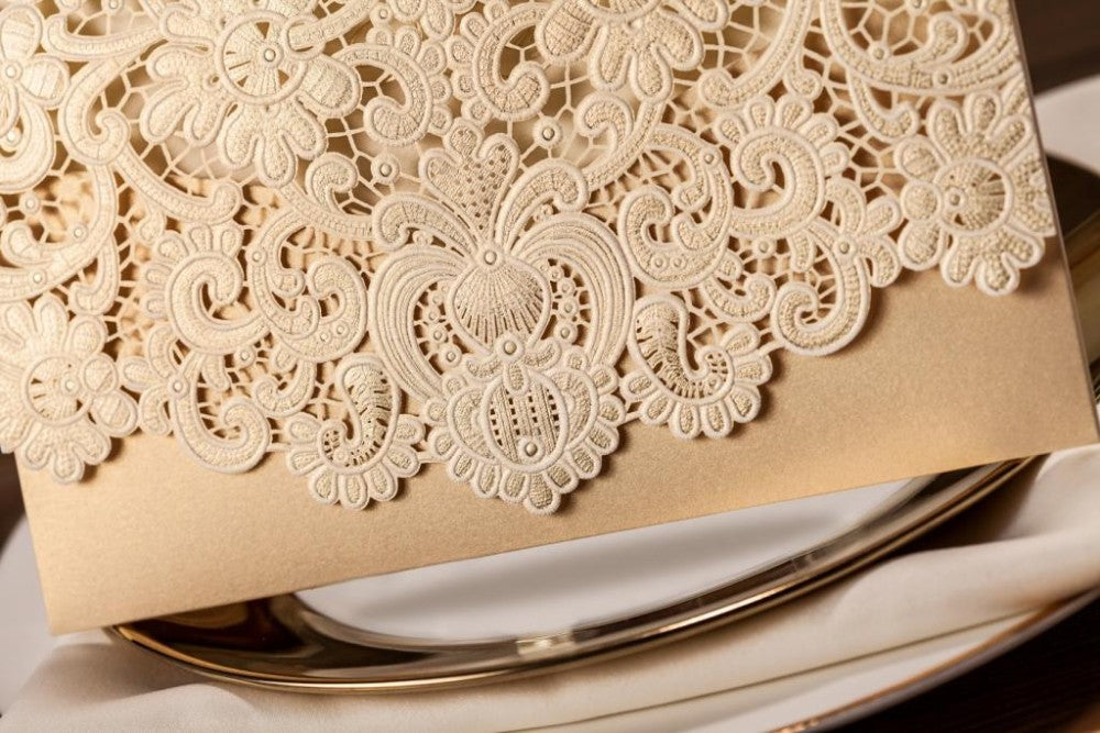Personalized custom invitation card with elegant design and customizable details