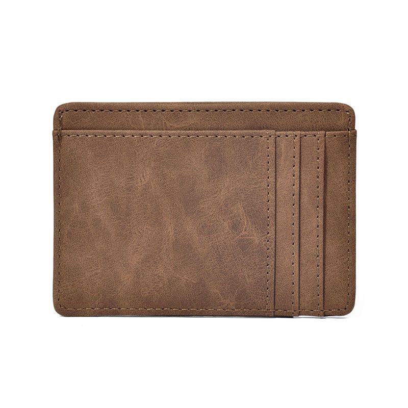 Men's multifunctional coin and card wallet in a compact design with multiple storage compartments