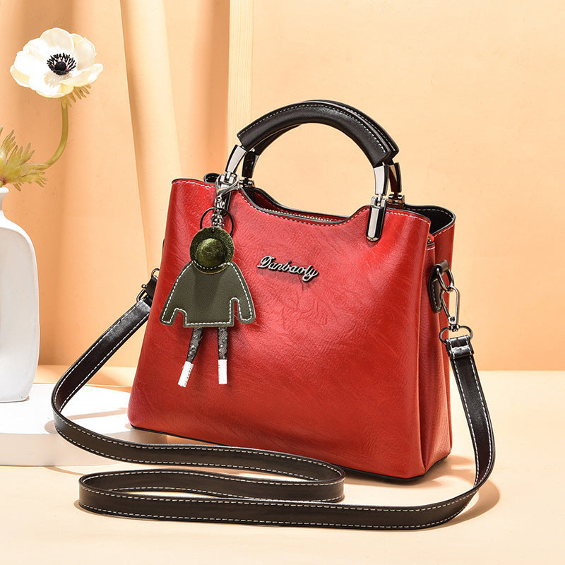 Simple retro small handbag for women in classic design by My Store