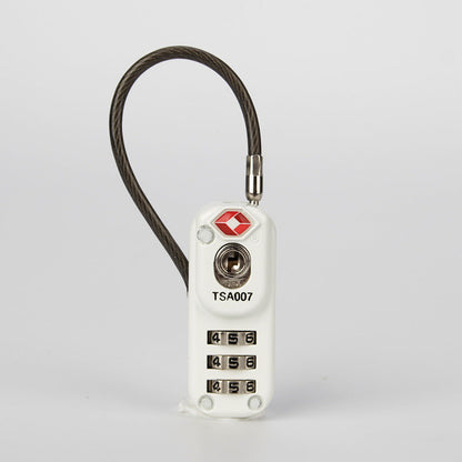 Trolley case padlock, compact travel luggage lock with durable metal body