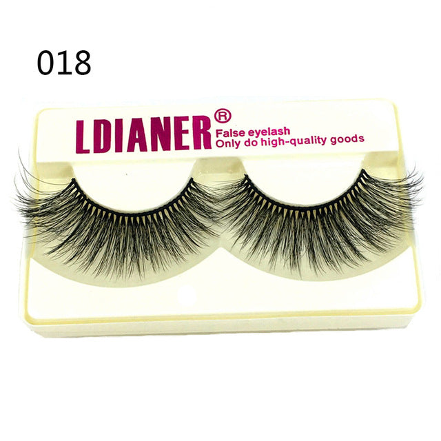 25mm wispy fluffy mink eyelashes, soft curled false lashes in a natural strip style