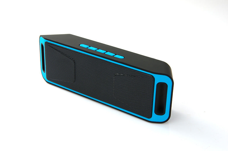 Smart electronic card Bluetooth audio speaker with compact design and visible controls