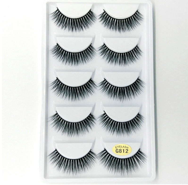 3D mink hair false eyelashes with voluminous layered design