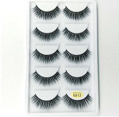 3D mink hair false eyelashes with voluminous layered design