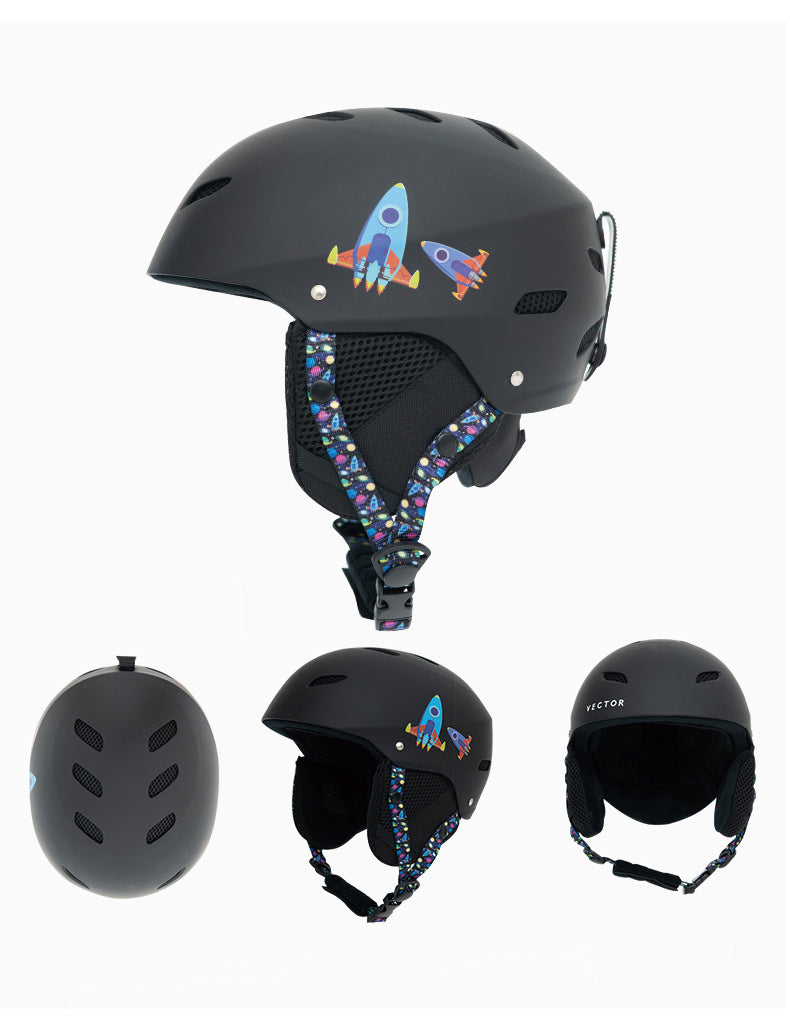 Child ski protective helmet by My Store, designed for safe winter sports
