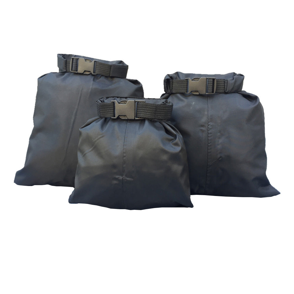 Waterproof dry bags in assorted sizes for keeping gear protected from water