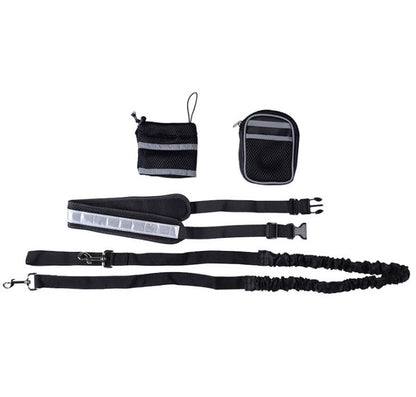 Adjustable hands-free dog leash by My Store, featuring a versatile design for comfortable walking and running