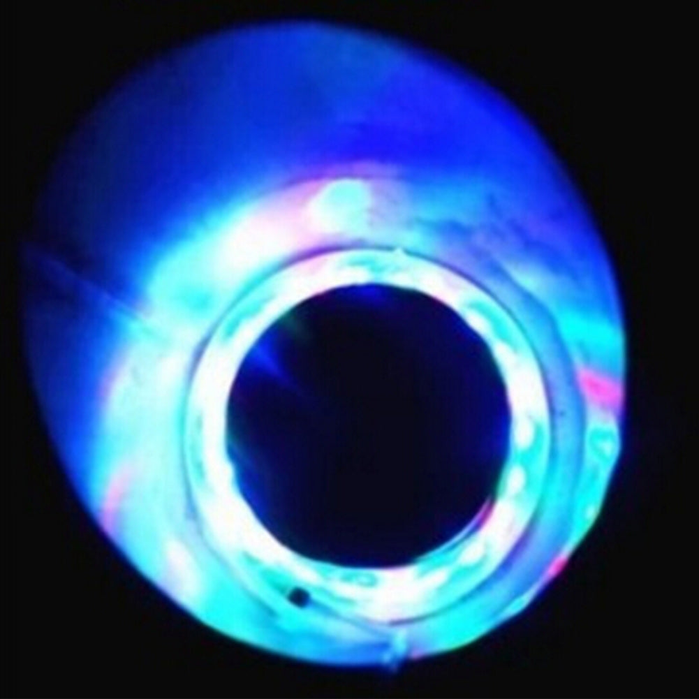 Motorcycle modified exhaust lamp, custom exhaust-style lighting accessory visible on a clean background