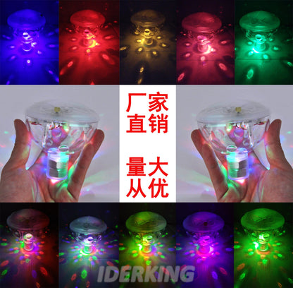 Floating children’s bath bathtub lamp with LED underwater light for swimming pools