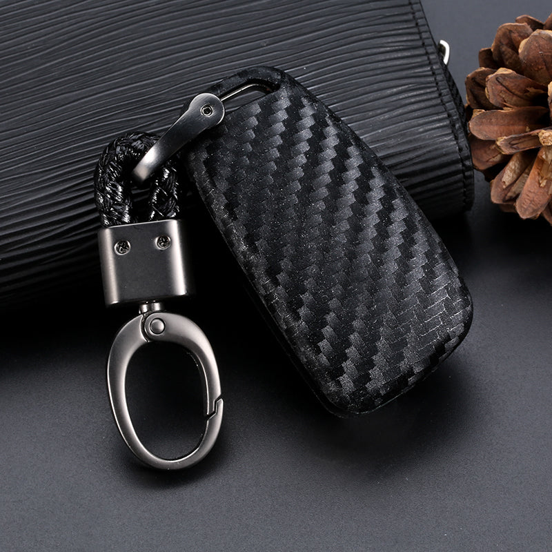 Black silicone car key case cover, protective remote key fob holder