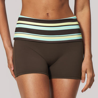 2026 summer color-blocking fitness shorts with high elasticity, Type 4 design
